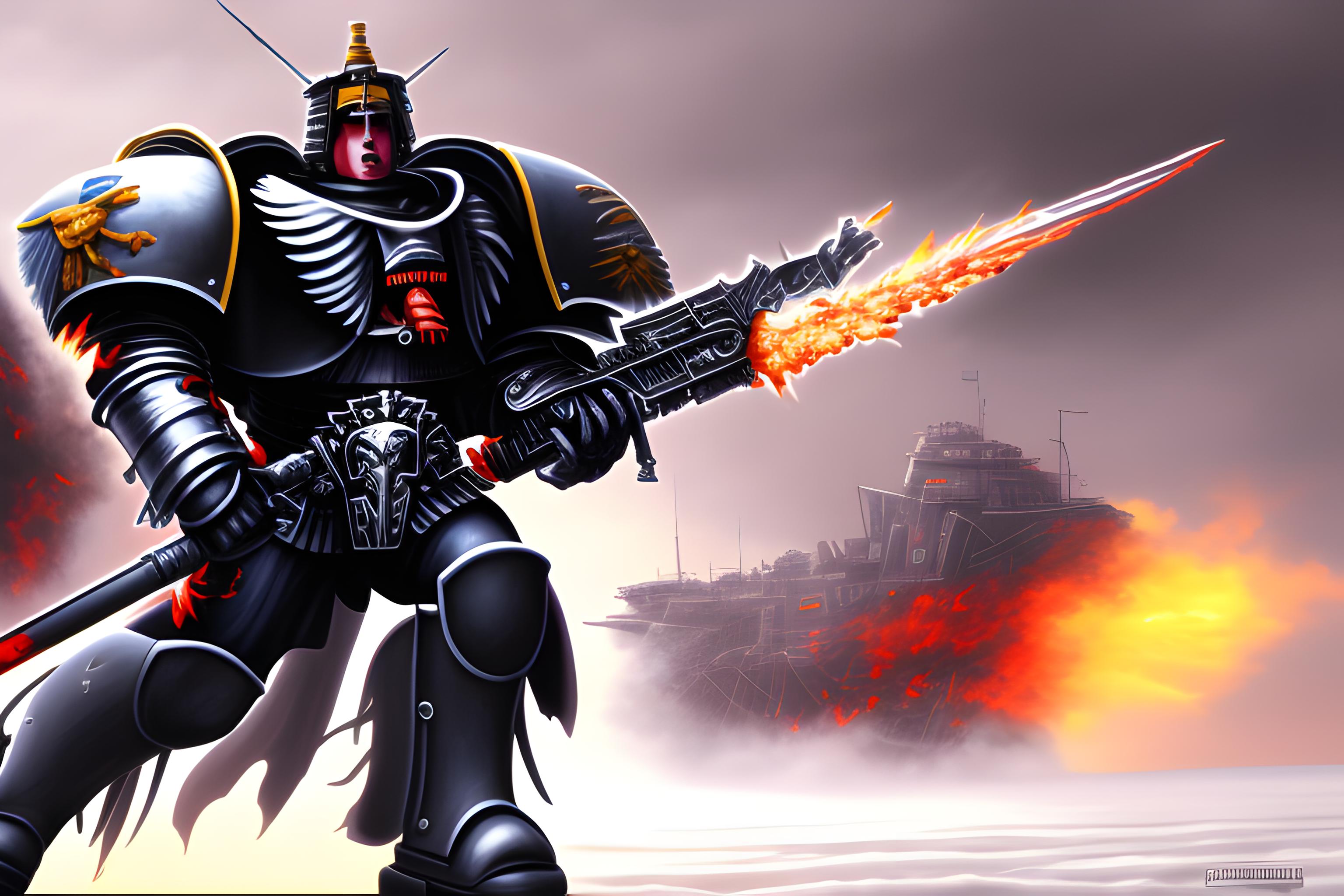 fondo de pantalla ambientando en la Raven Guard de warhammer 40K, Tienen que estar emboscando al enemigo